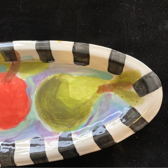 Hand Painted Ceramic Summer Fruit Design 12.5”xx5”Original Design - Picture 2 of 8